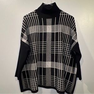 Black and white sweater